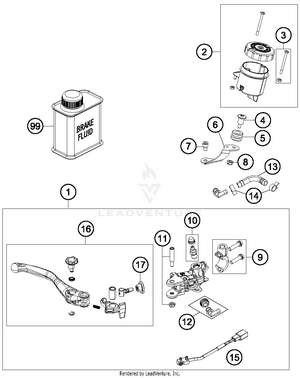 Hand Brake Cylinder Schematic