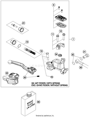 Hand Brake Cylinder Schematic