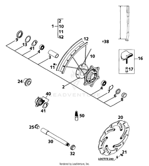 Front Wheel Mxc, Exc Schematic