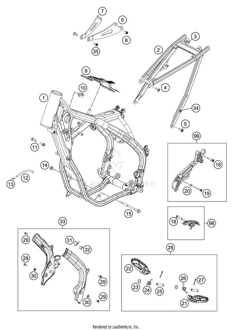Frame 250 XC CHASSIS - 2018 Schematic
