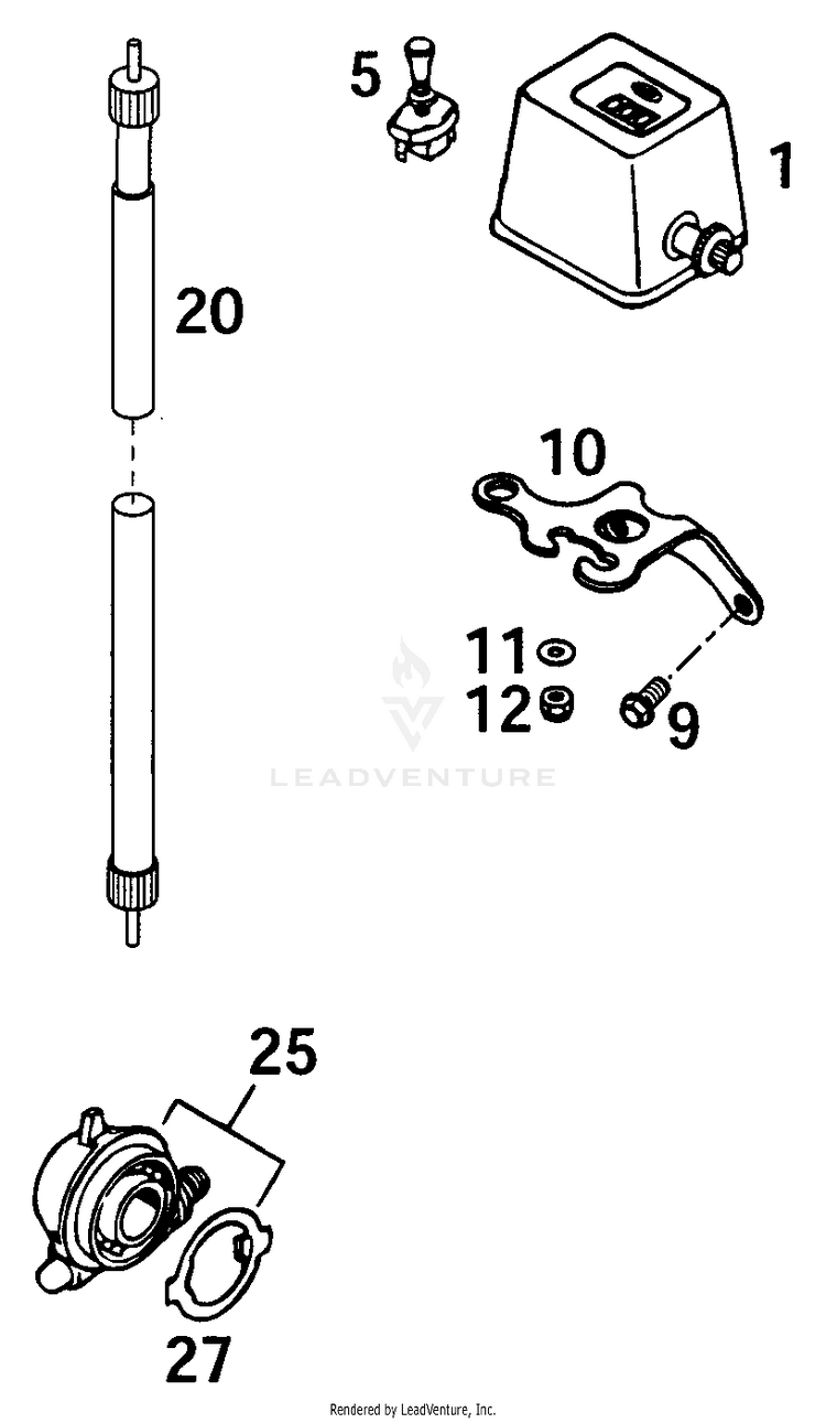 Speedometer Odometer 250 MXC Chassis - 2001 Schematic