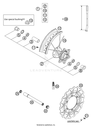Front Wheel Schematic