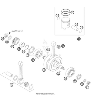 Crankshaft, Piston Schematic