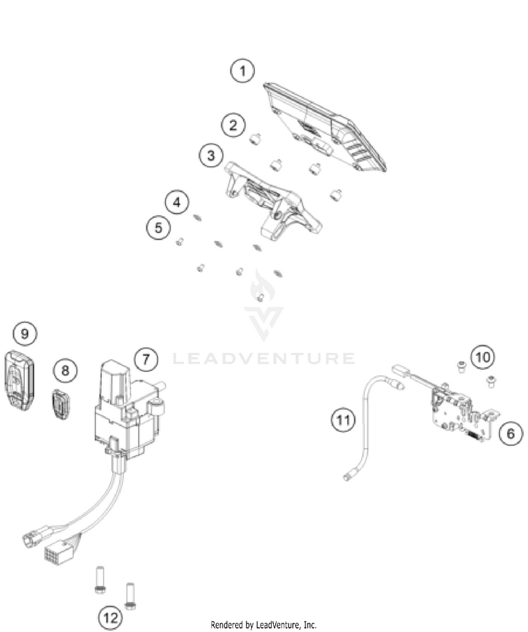 Instruments / Lock System 1290 SUPER ADVENTURE R OT CHASSIS - 2024 Schematic