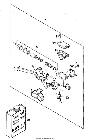 Hand Brake Cylinder Schematic