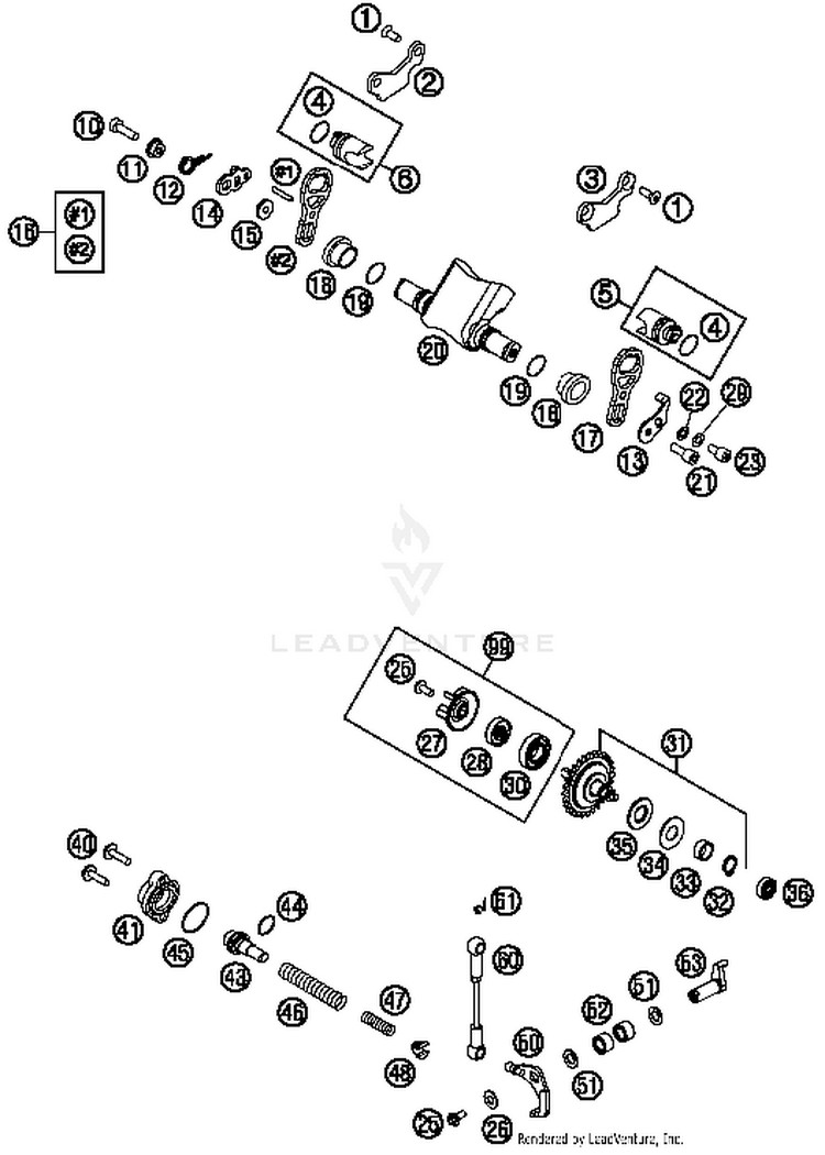 Exhaust Control 250 XC Engine - 2014 Schematic