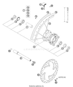 Front Wheel Schematic