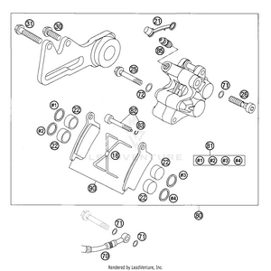 Brake Caliper Rear Schematic