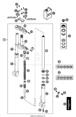 Front Fork Schematic