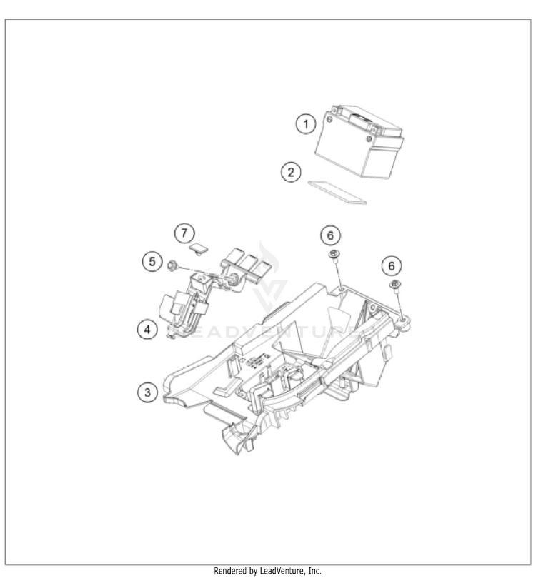 Battery 500 EXC-F US CHASSIS - 2022 Schematic