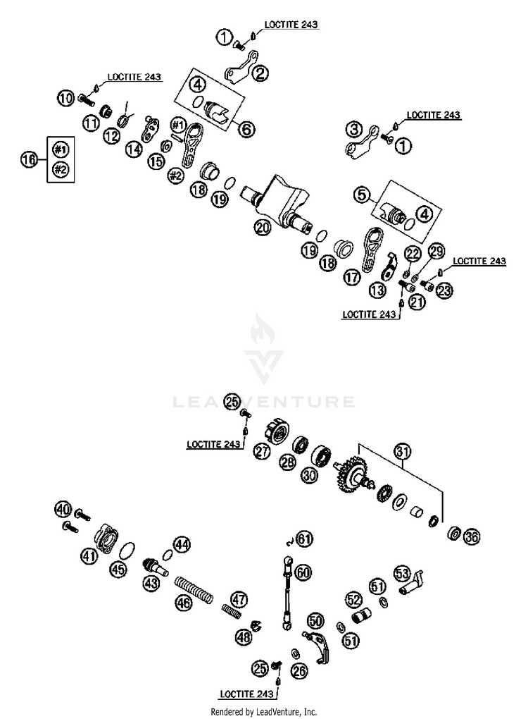 Exhaust Control 250 XC Engine - 2007 Schematic