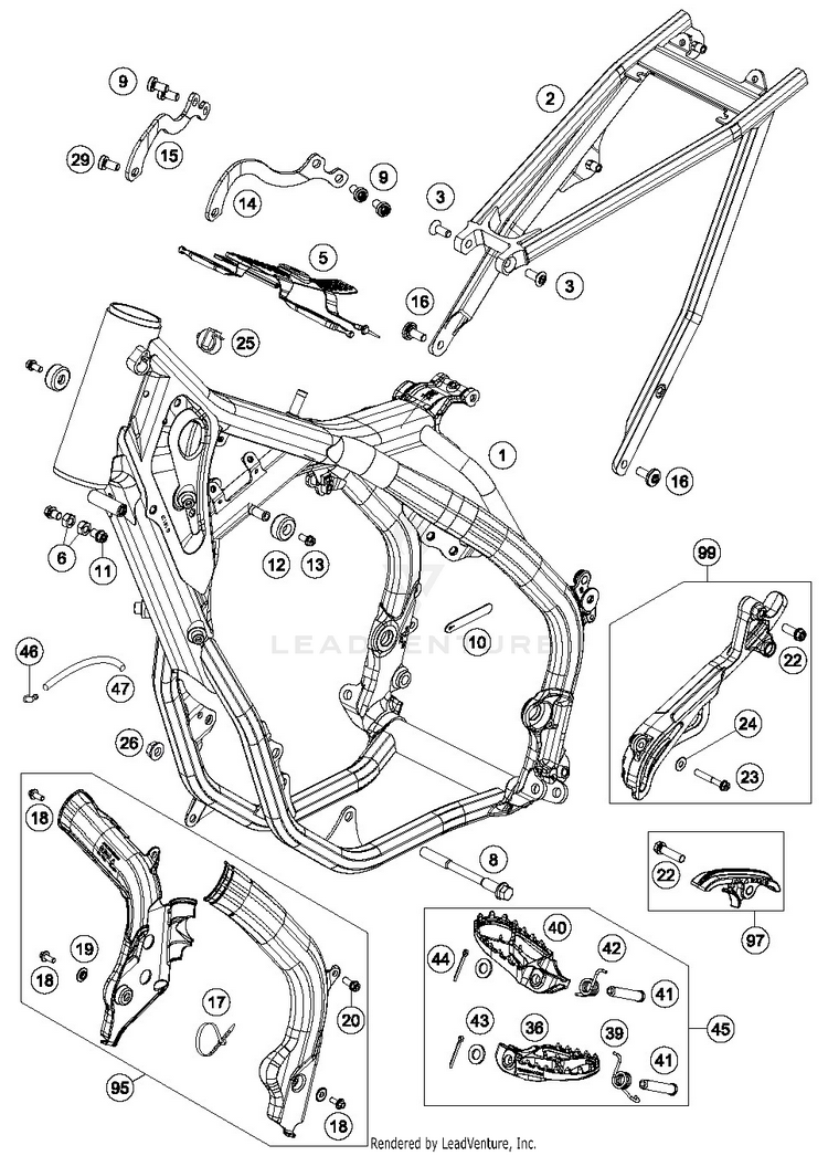 Frame 250 XC-W TPI CHASSIS - 2019 Schematic