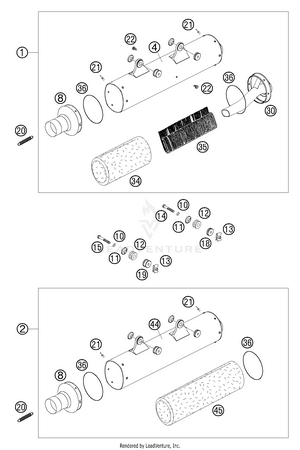 Exhaust Silencer Schematic