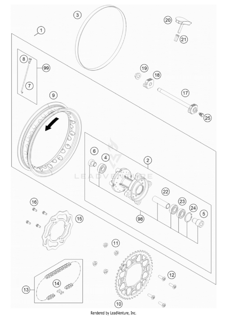 Rear Wheel Schematic