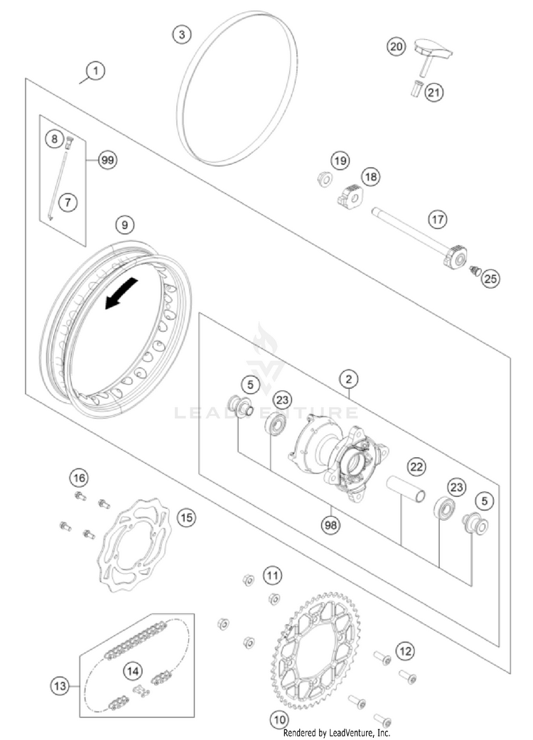 Rear Wheel Schematic