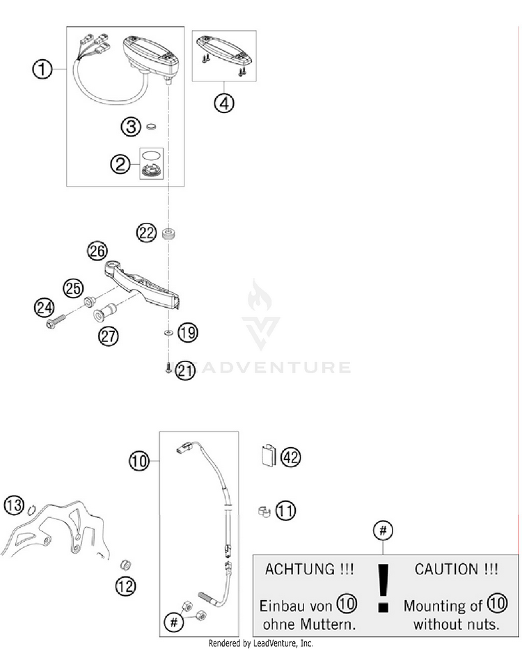 Instruments / Lock System 200 XCW Chassis - 2012 Schematic