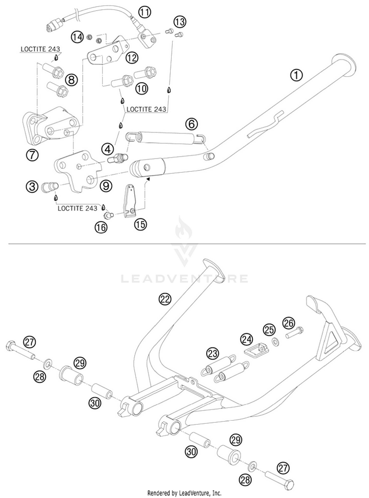 Side / Center Stand Schematic