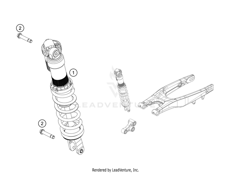Shock Absorber 300 XC CHASSIS - 2018 Schematic