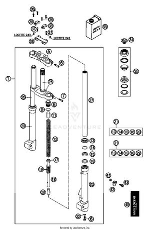 Front Fork Schematic