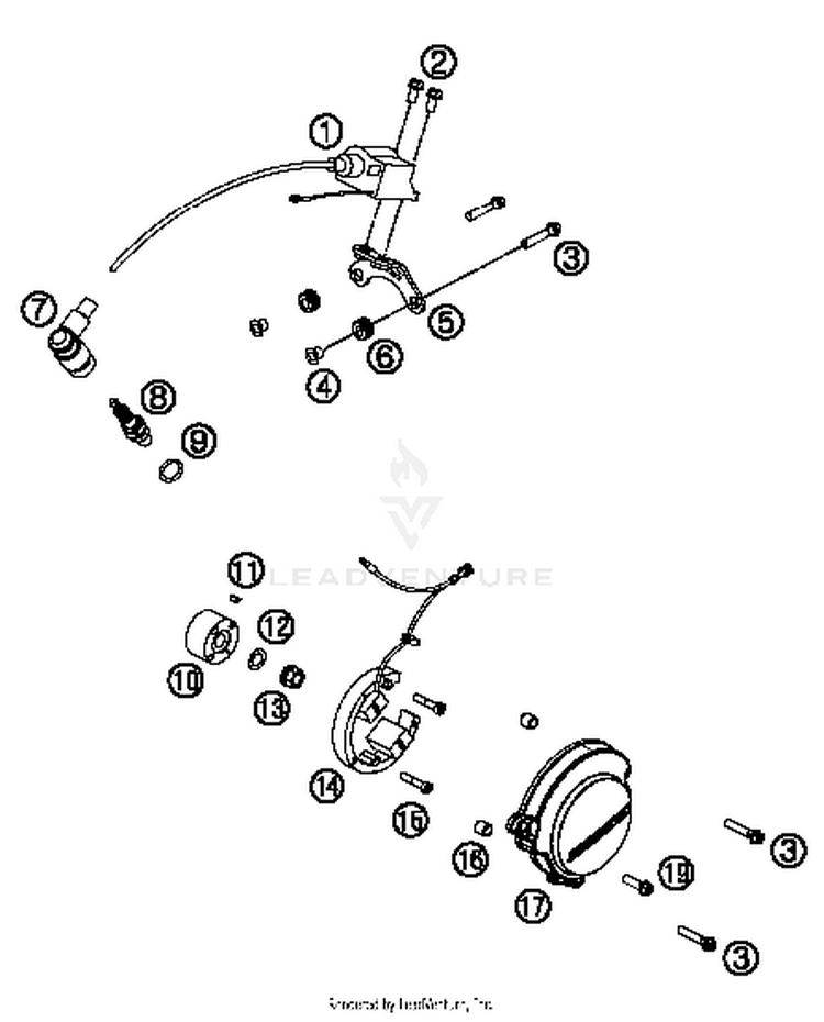 Ignition System 50 SX ENGINE - 2017 Schematic