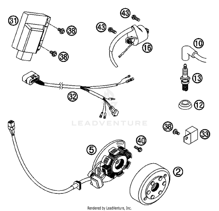 Ignition System 300 XC Engine - 2007 Schematic