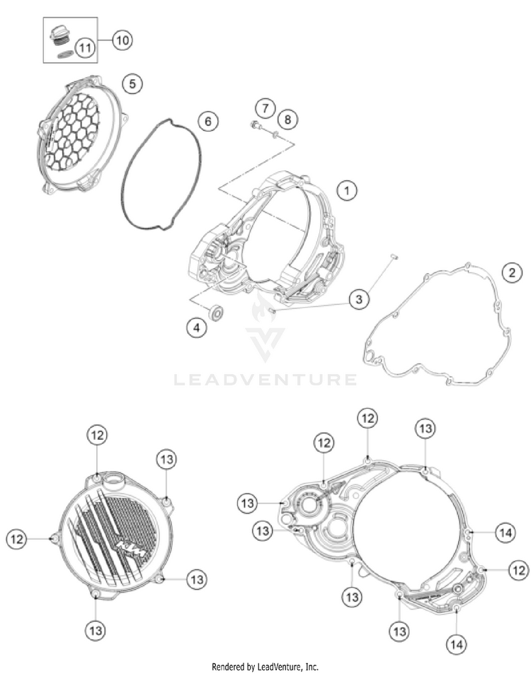 Clutch Cover 300 SX ENGINE - 2026 Schematic