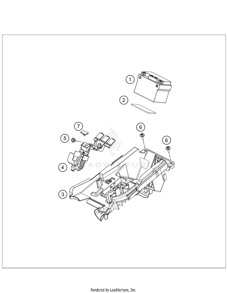 Battery 500 EXC-F SIX DAYS Chassis - 2021 Schematic