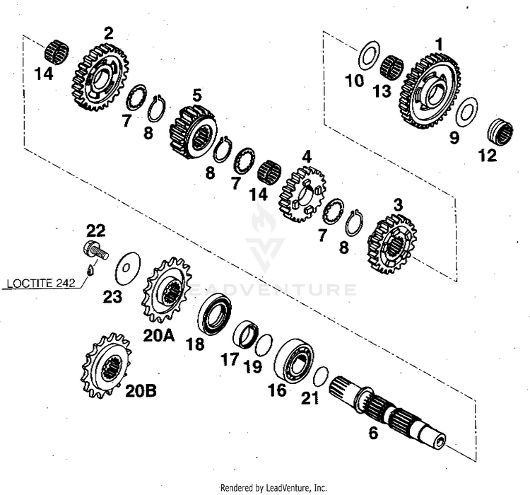 Transmission Ii 620 RXC-E Engine - 1997 Schematic
