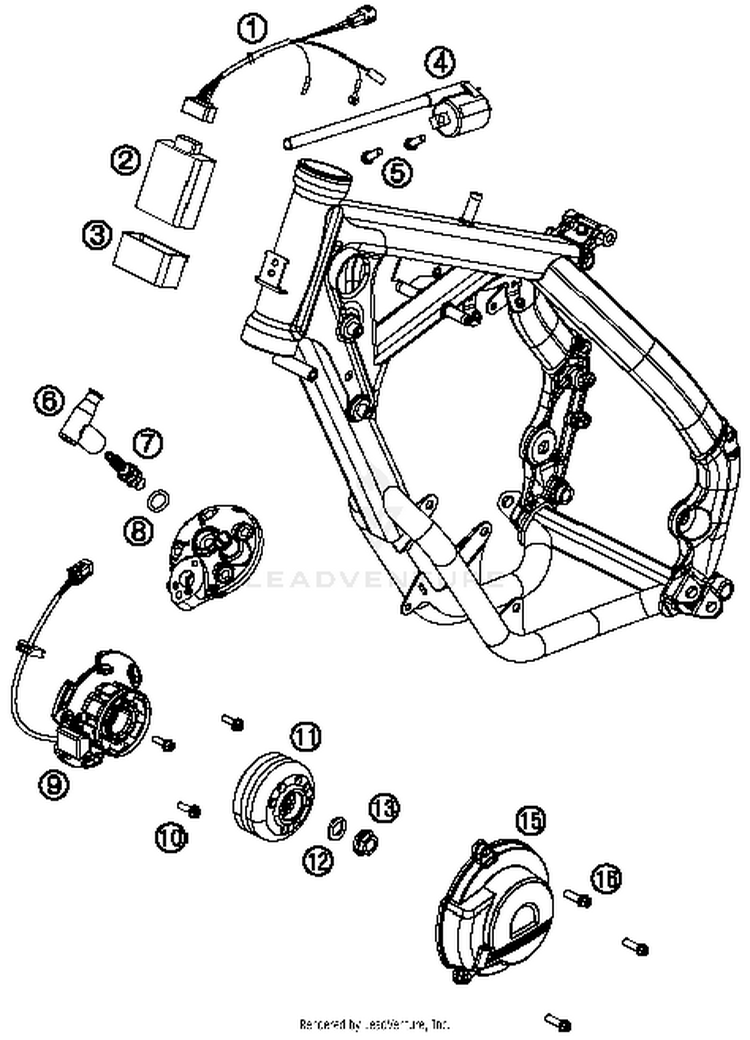 Ignition System 65 SX Engine - 2015 Schematic
