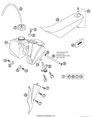 Tank, Seal, Cover Schematic