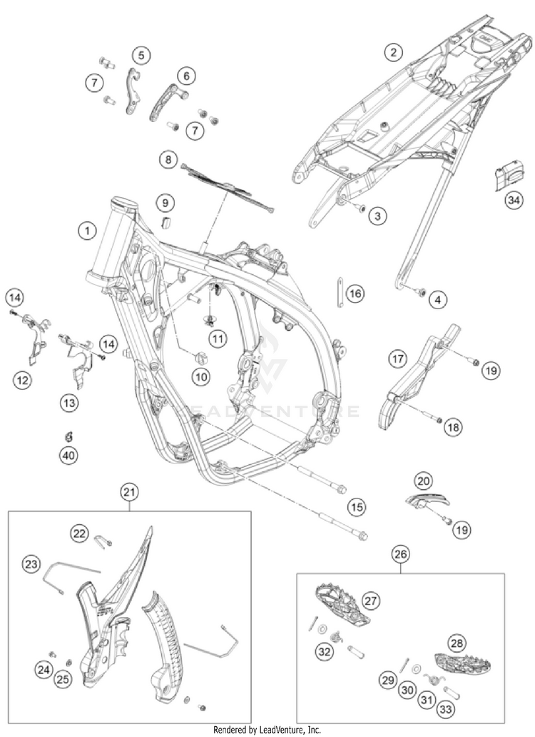 Frame 500 EXC-F CHASSIS - 2025 Schematic