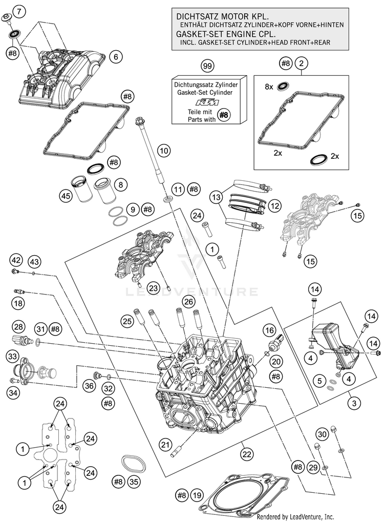 Cylinder Head Front 1290 SUPER ADVENTURE S ENGINE - 2020 Schematic