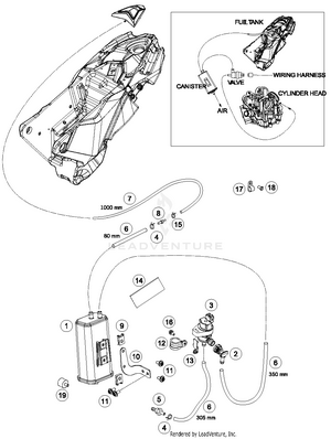 Evaporative Canister Schematic