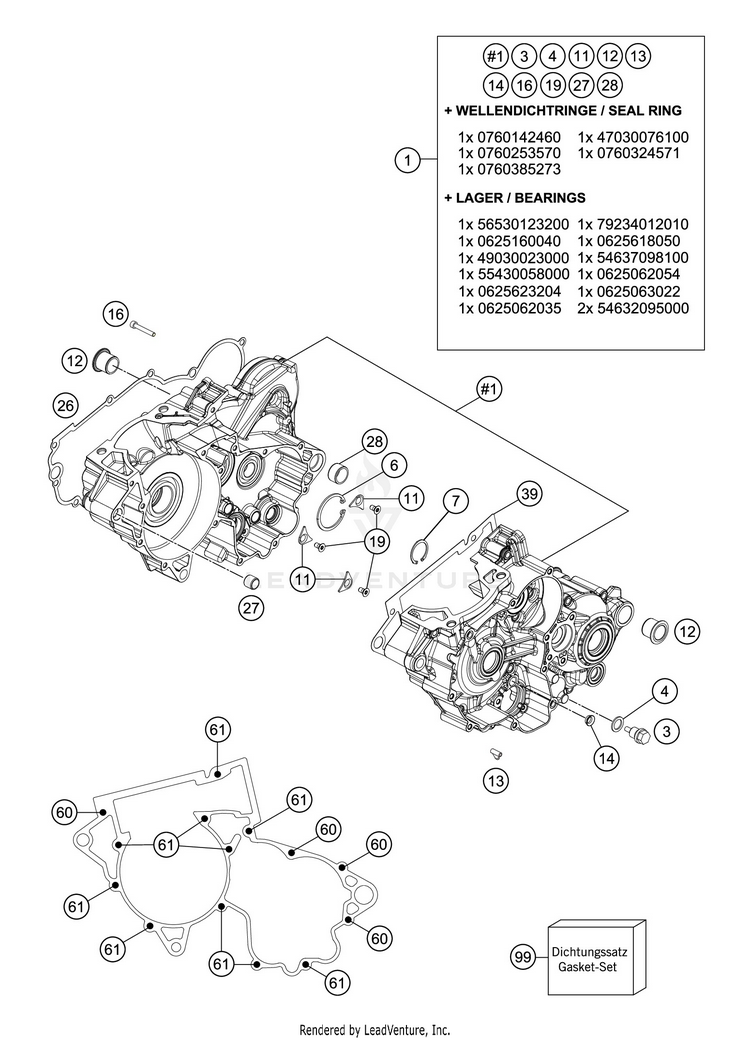 Engine Case 300 XC-W TPI ENGINE - 2020 Schematic