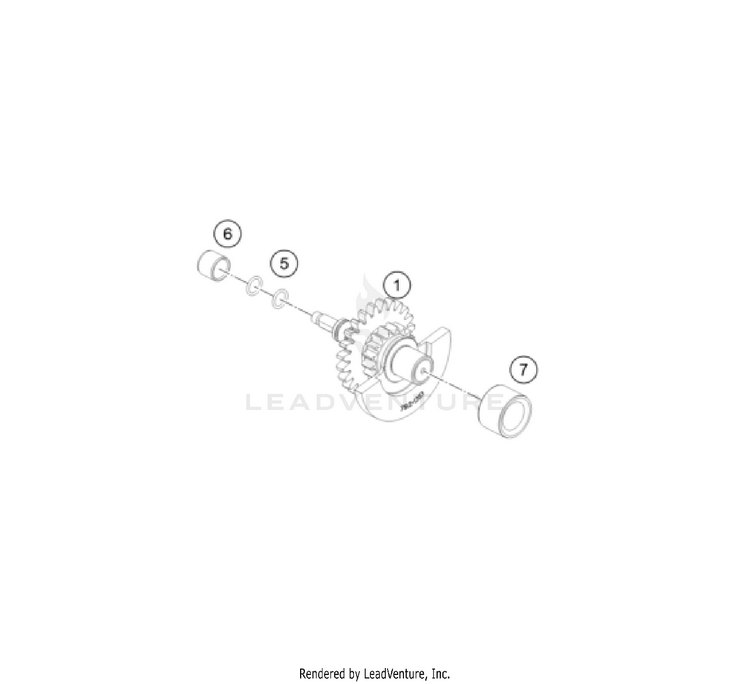 Balancer Shaft 350 EXC-F ENGINE - 2024 Schematic