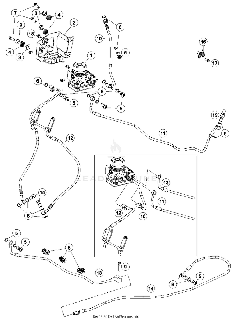 Antilock Braking System Abs 1290 SUPERDUKE R BLACK Chassis - 2015 Schematic