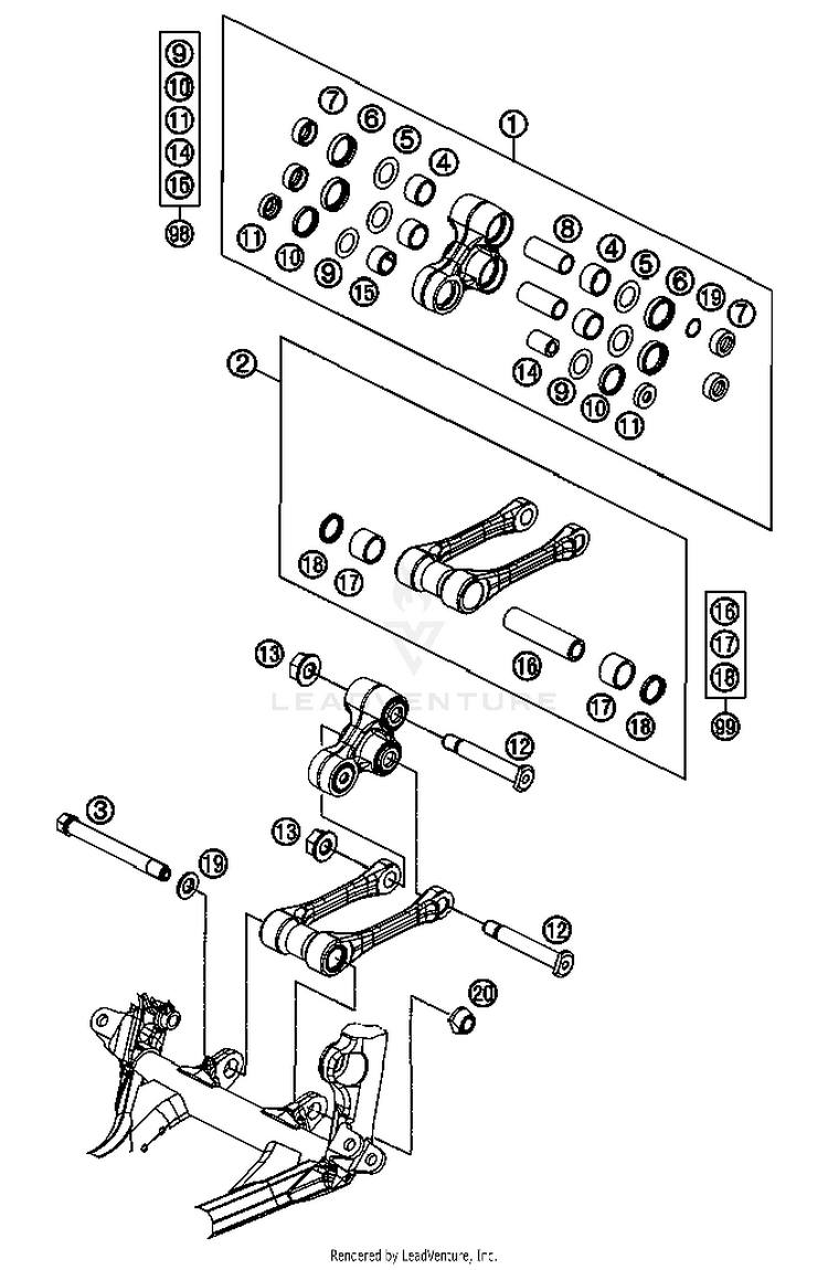 Pro Lever System 150 XC USA Chassis - 2013 Schematic