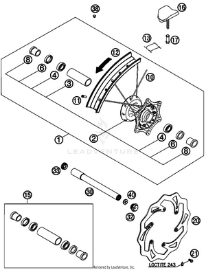 Front Wheel Schematic
