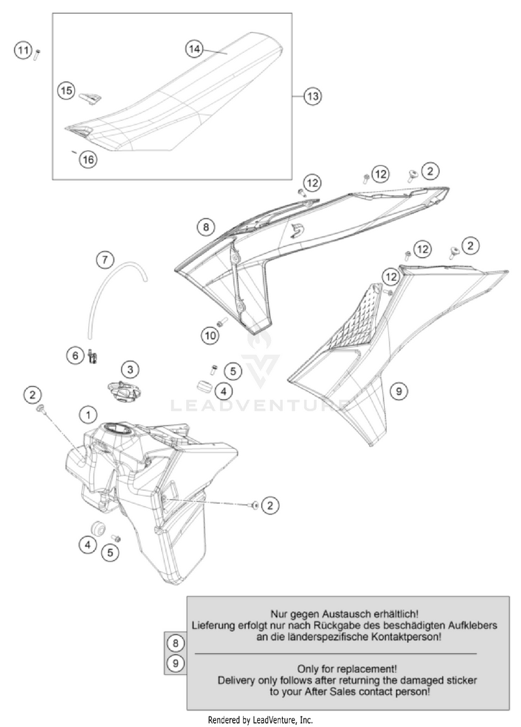 Tank, Seat Schematic