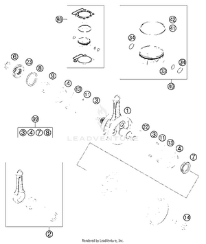 Crankshaft, Piston Schematic