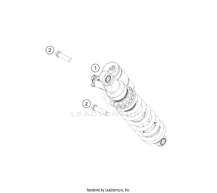 Shock Absorber 300 XC-W US CHASSIS - 2024 Schematic