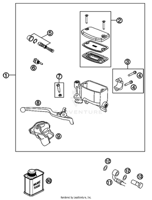 Hand Brake Cylinder Schematic