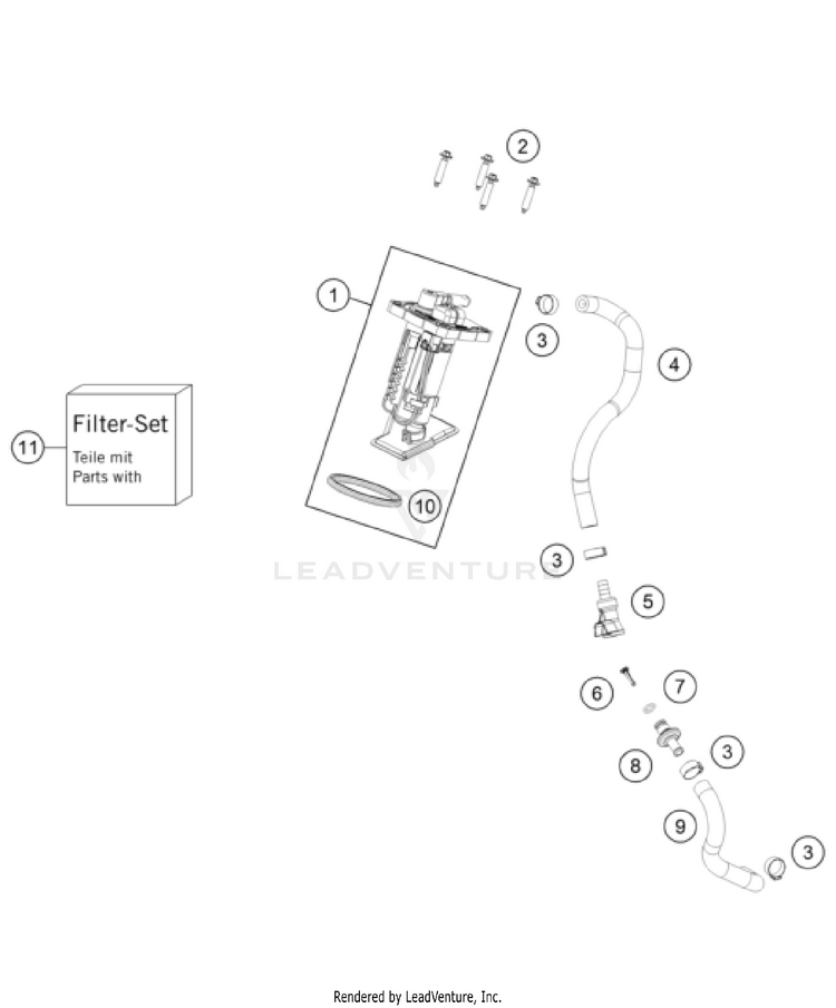 Fuel Pump 250 SX CHASSIS - 2026 Schematic