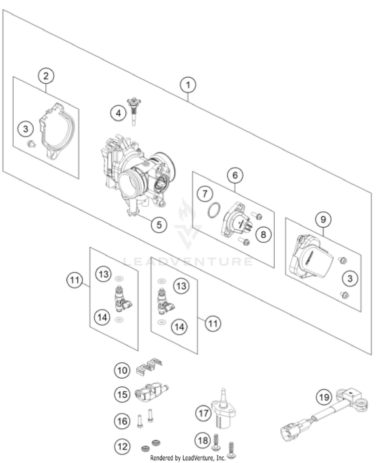 Throttle Body 300 SX ENGINE - 2026 Schematic