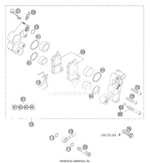 Brake Caliper Front Schematic