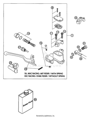 Hand Brake Cylinder Schematic