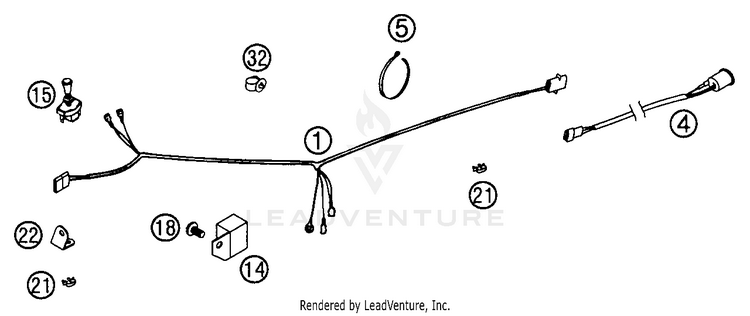 Wiring Harness (Usa) 200 EXC Chassis - 2004 Schematic