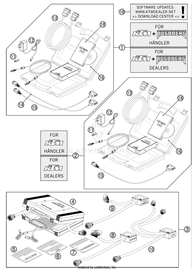 Diagnostic Tool 990 Supermoto R Engine - 2010 Schematic