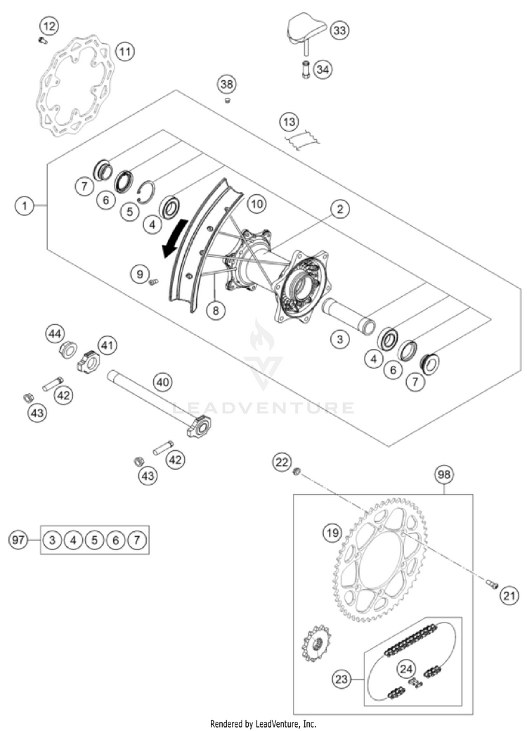 Rear Wheel Schematic