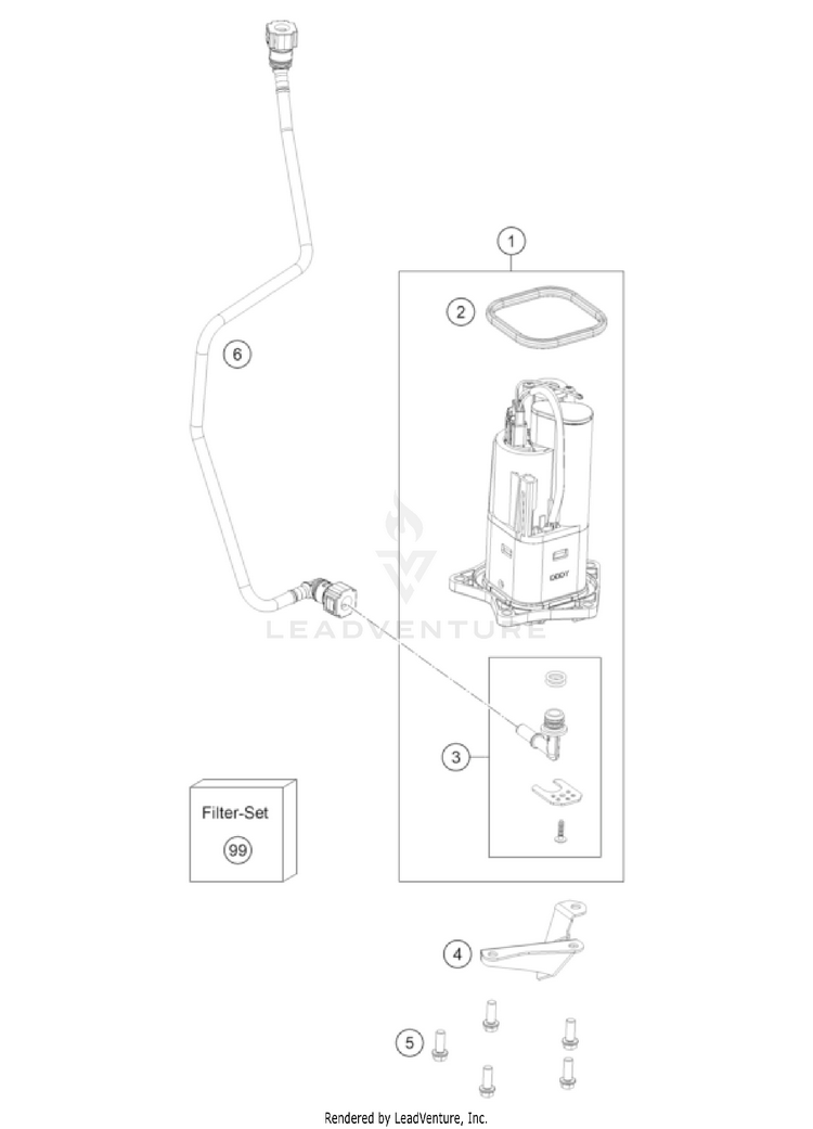 Fuel Pump 1290 SUPER ADVENTURE R OT US CHASSIS - 2022 Schematic